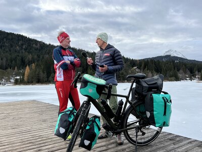 "Der Weltenradler": ORF Radio Tirol Podcast "Bei die Leut´"