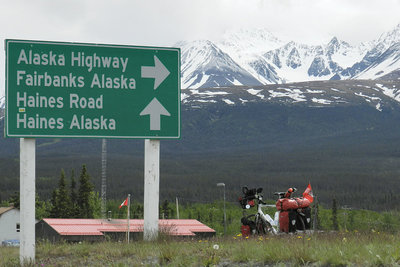 Thomas Widerin - cycling the world - Alaska Highway 2012