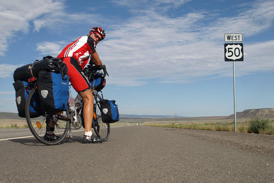 Thomas Widerin - cycling the world - Highway 50 2009